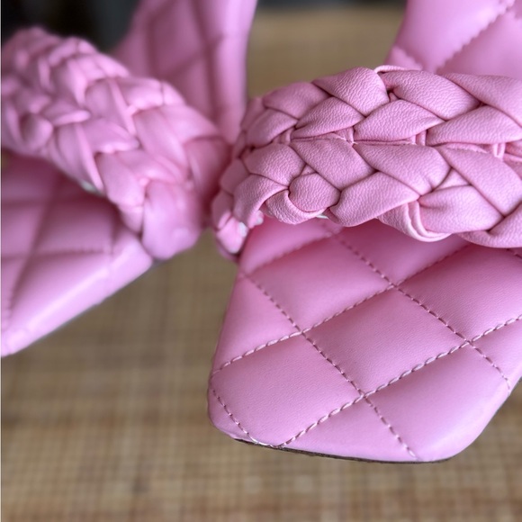 Pink Braided Women's Sandals - Picture 4 of 10